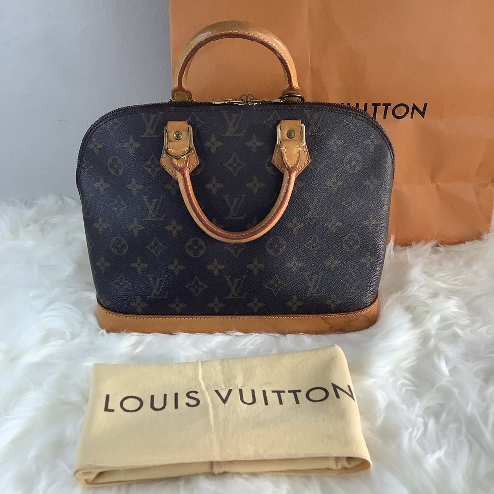 🛍SALE🛍🛍🤎Louis Vuitton  BROWN COATED MONOGRAM CANVAS ALMA PM🤎